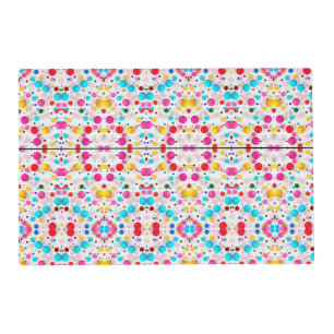 Candy Dot Confetti Pattern Blanket Placemat