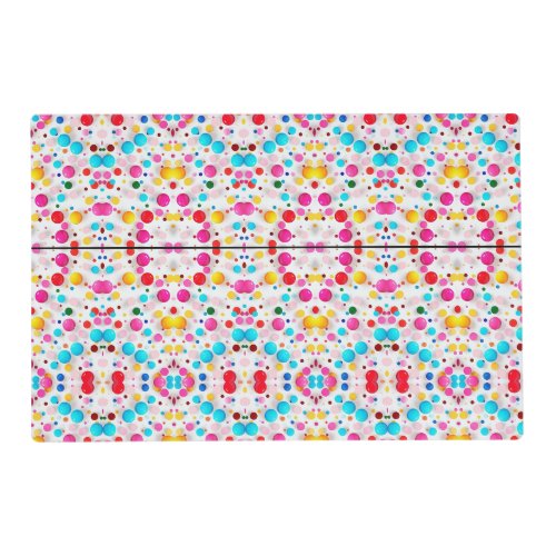 Candy Dot Confetti Pattern Blanket Placemat