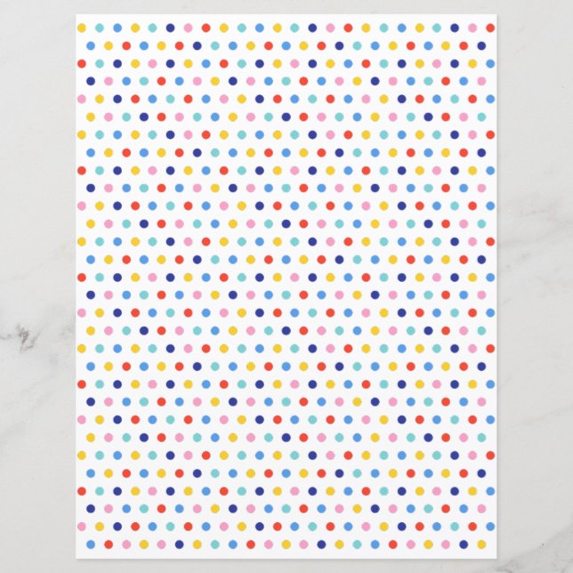 Candy Dot Delight Scrapbook Paper (Front)