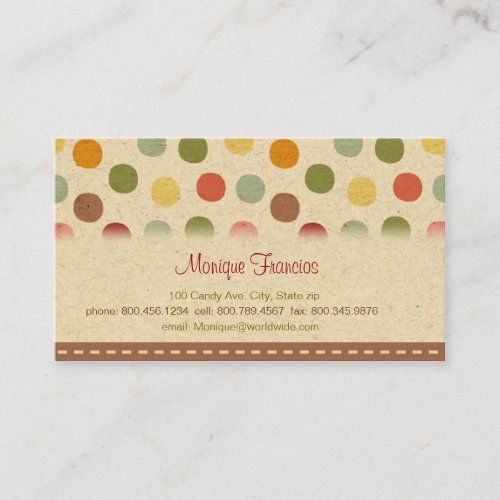 Candy Dots Business Card