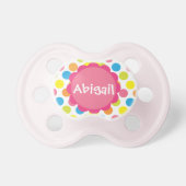 Candy Dots Personalized Pacifier (Front)