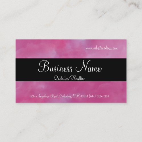 Candy Dreams with Black Stripe Business Cards