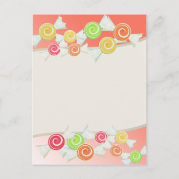 Candy Drops Postcard by InBeTeen at Zazzle