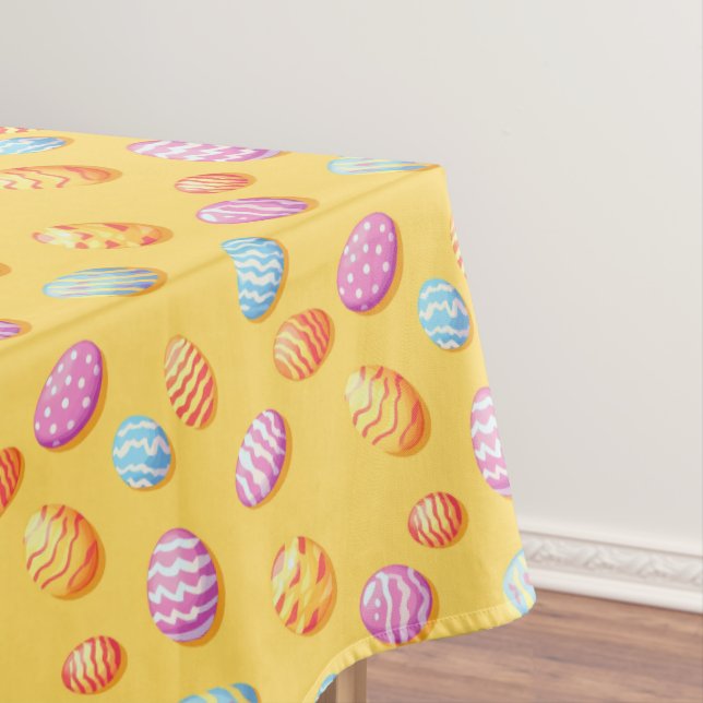 Candy Egg Parade Tablecloth (In Situ)