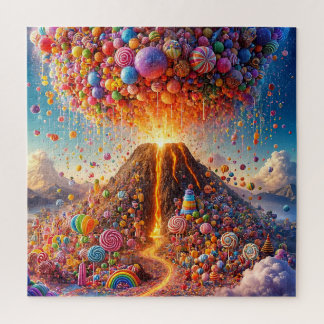 Candy Eruption in a Sweet Wonderland Jigsaw Puzzle