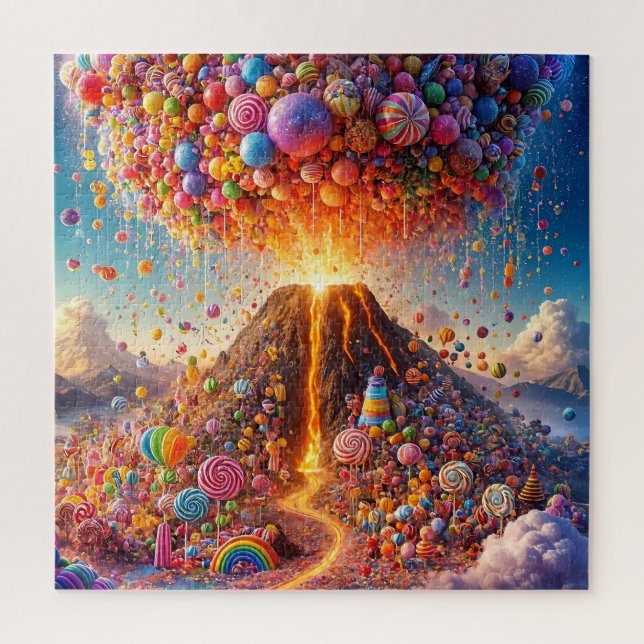 Candy Eruption in a Sweet Wonderland Jigsaw Puzzle (Vertical)