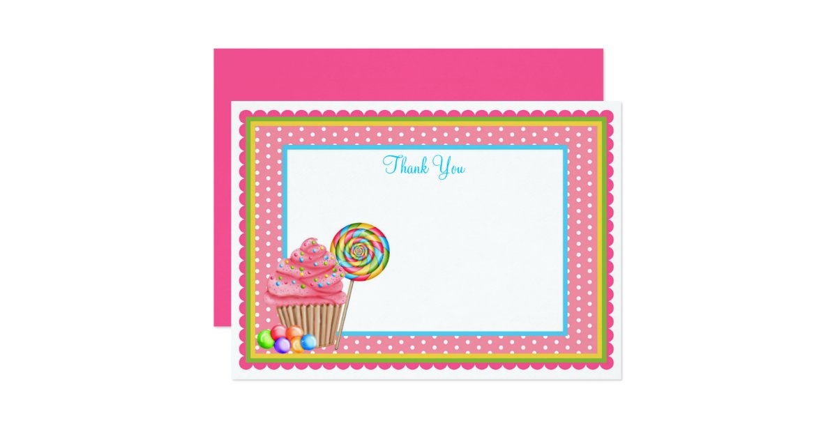 Candy Flat Notecard | Zazzle