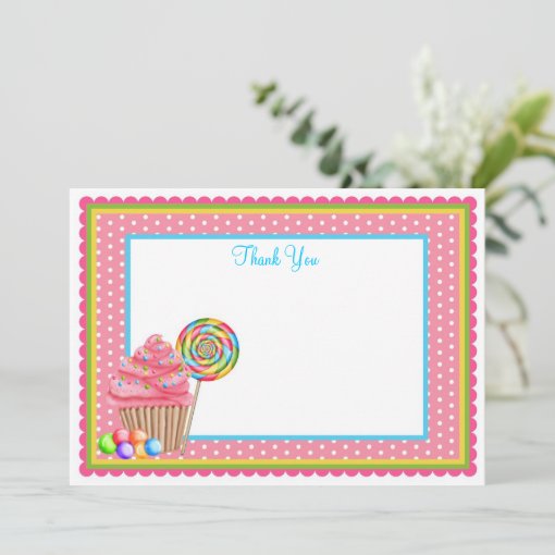 Candy Flat Notecard | Zazzle