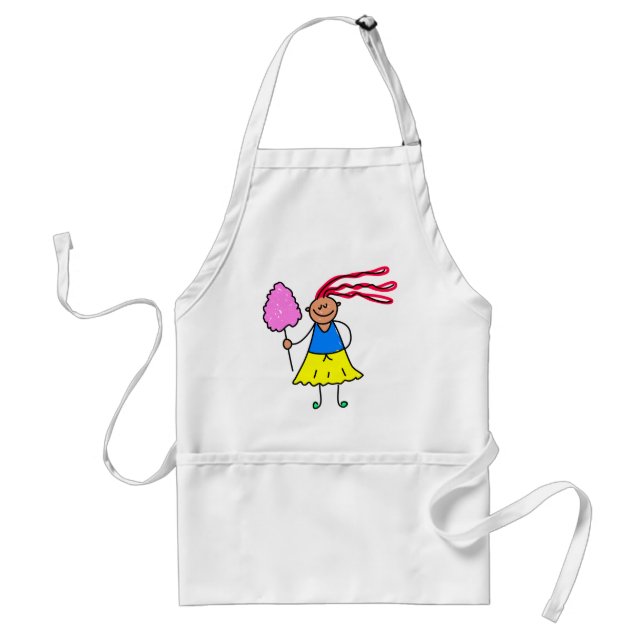 Candy Floss Kid Adult Apron (Front)
