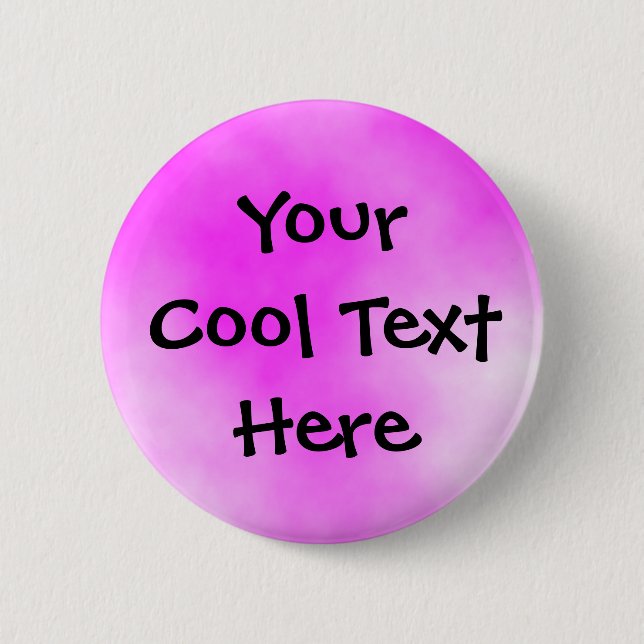"Candy floss" Template Pinback Button (Front)