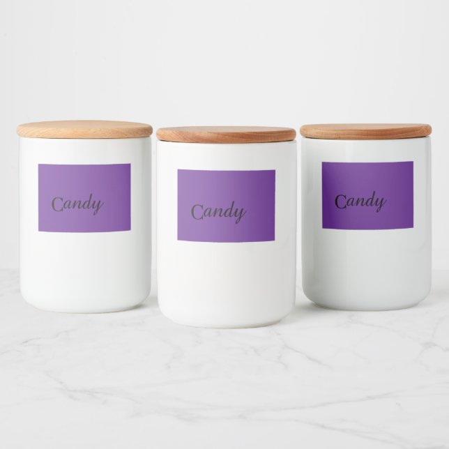 Candy Food Label (Bottles)