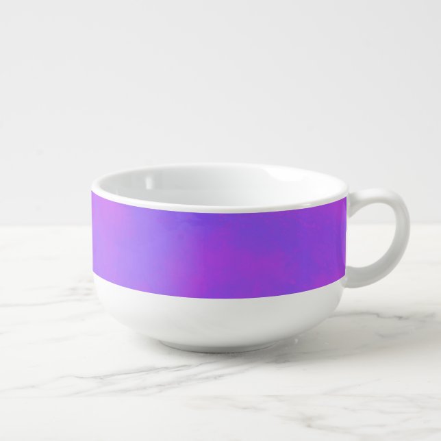 Candy Frost Cloud Effect  Soup Mug (Left)