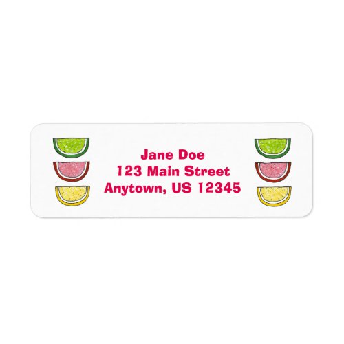 Candy Fruit Slice Slices Sweet Candies Labels