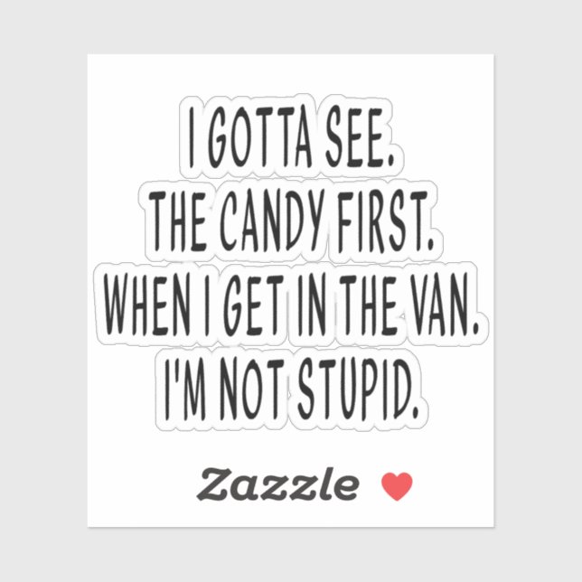 Candy, Funny Stickers, Sarcasm Stickers, Sarcastic Sticker (Sheet)