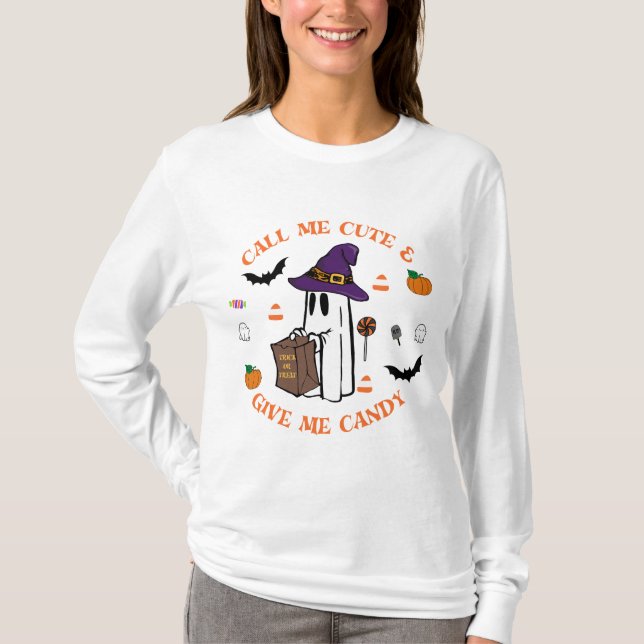 Candy Ghost Women's Tee (Front)