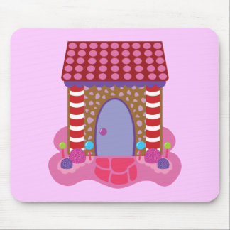 Candy Gingerbread House Mouse Pad