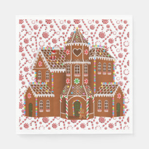 Candy Gingerbread House Napkins