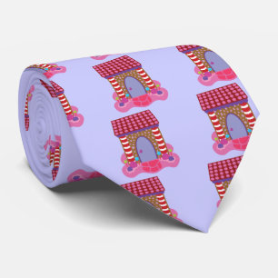 Candy Gingerbread House Tie