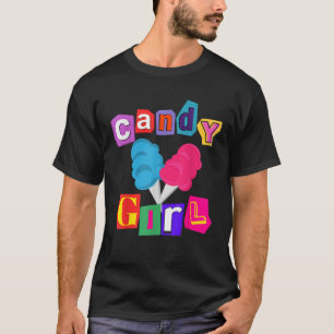 Candy Girl Cotton Candy Theme Party Costume Nation T-Shirt