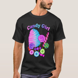 Candy Girl Cute Sweet Lolly Cotton Candy Treat Lov T-Shirt