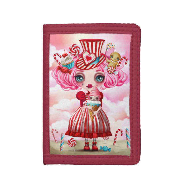 Candy Girl Trifold Wallet (Front Vertical)