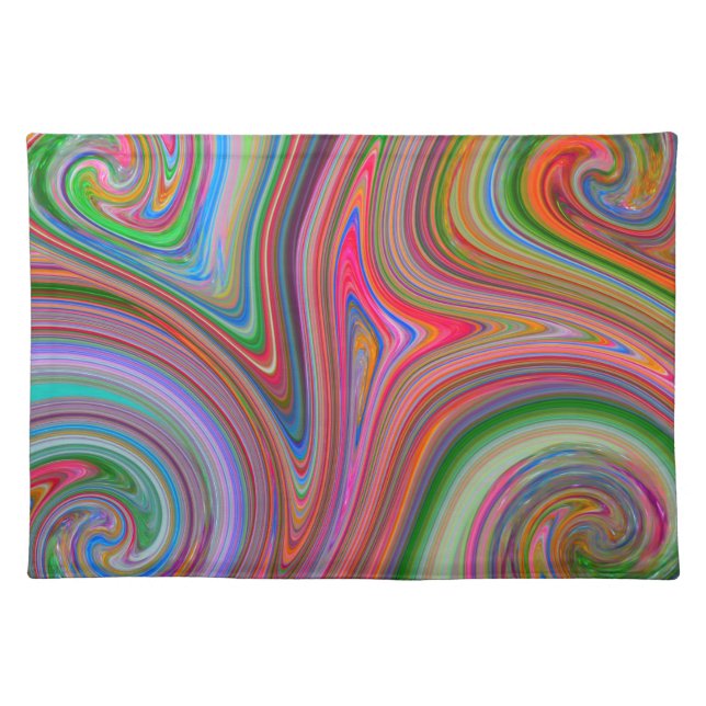 Candy Glitter 5 Swirls Placemat (Front)
