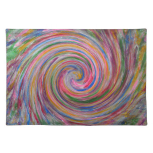 Candy Glitter Swirl Placemat