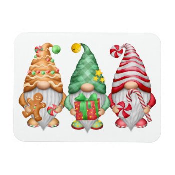 Candy Gnomes Magnet by ChristmasTimeByDarla at Zazzle