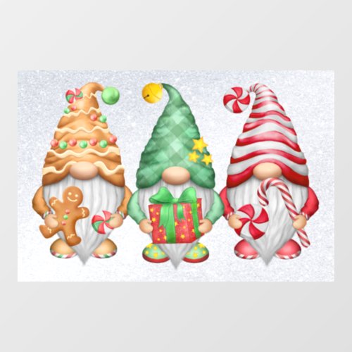 Candy Gnomes Window Cling
