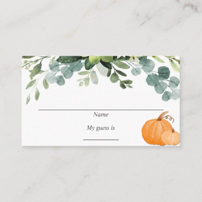 Candy guessing game cards (Front)