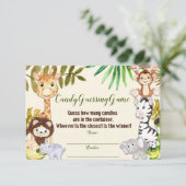 Candy Guessing Game, Safari Baby Shower, Jungle (Standing Front)