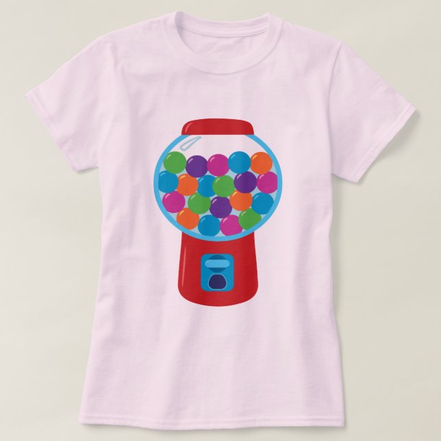 Candy Gumball Machine T-Shirt (Design Front)