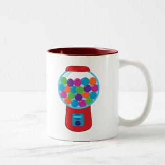 Candy Gumball Machine Two-Tone Coffee Mug
