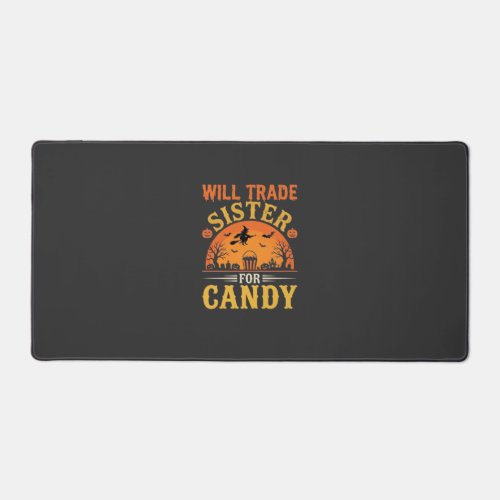 Candy Halloween Sister Trade Design_1 Desk Mat