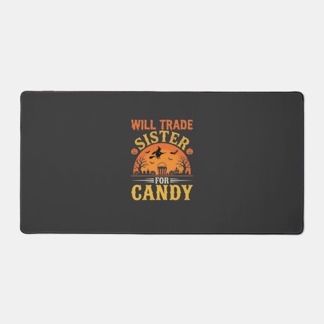 Candy Halloween Sister Trade Design_1 Desk Mat (Front)