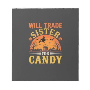 Candy Halloween Sister Trade Design_1 Notepad