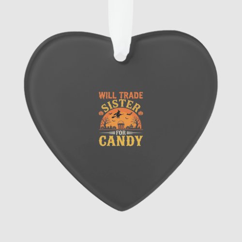 Candy Halloween Sister Trade Design_1 Ornament
