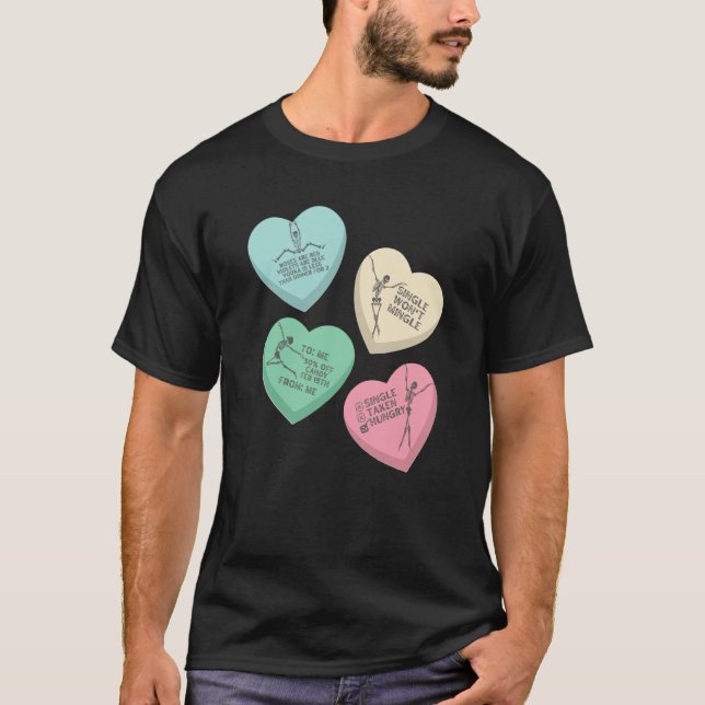 Candy Heart Anti Valentines Day T-Shirt (Front)