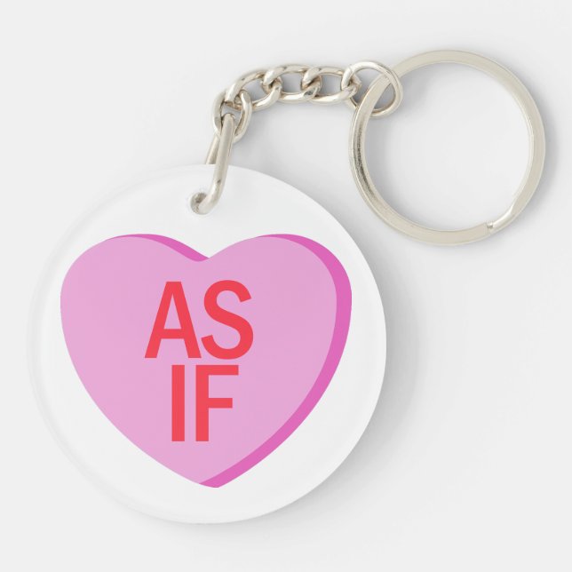 Candy Heart - AS IF Keychain (Back)