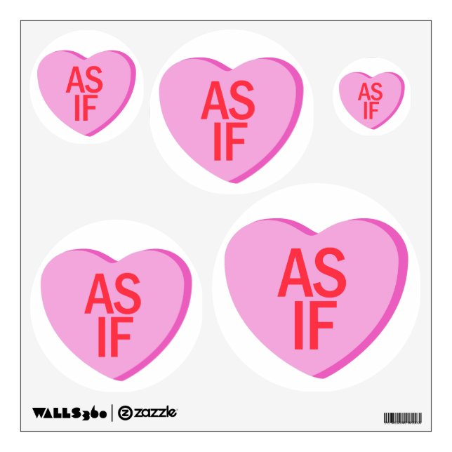 Candy Heart - AS IF Wall Decal (Front)