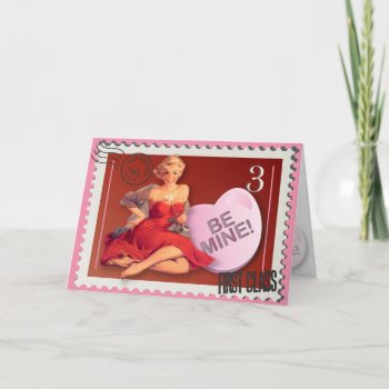 Candy Heart Bemine! Kitsch Bitsch Valentine Card by kitschbitsch at Zazzle
