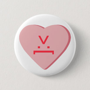 Candy Heart - Devil Face Button