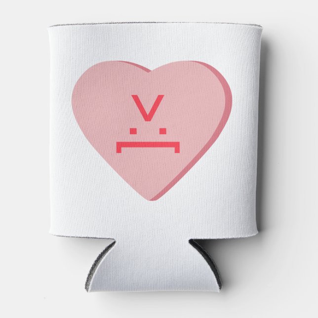 Candy Heart - Devil Face Can Cooler (Front)