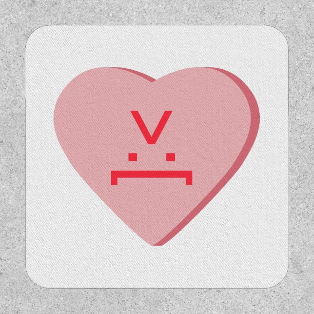 Candy Heart - Devil Face Patch (Front)