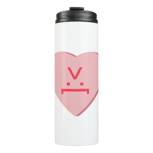 Candy Heart - Devil Face Thermal Tumbler (Front)