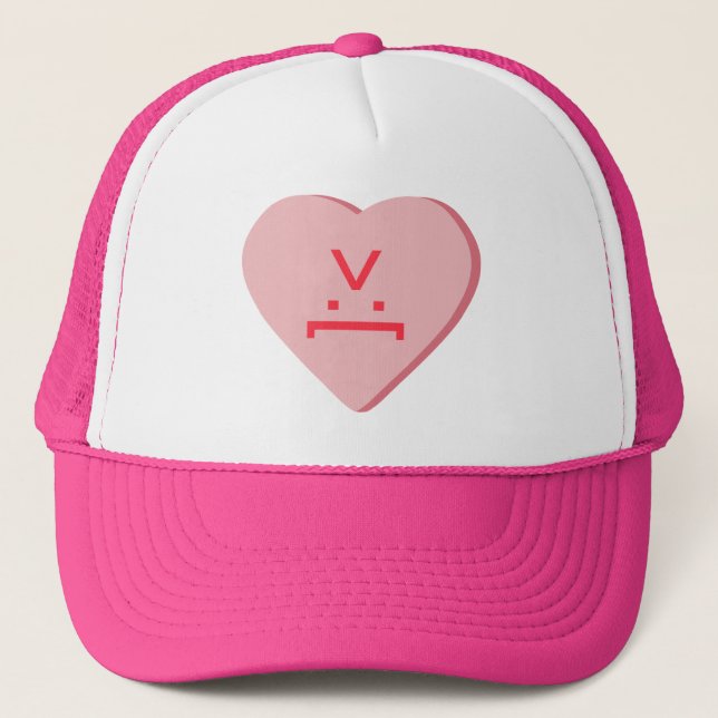Candy Heart - Devil Face Trucker Hat (Front)