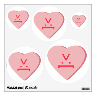 Candy Heart - Devil Face Wall Decal