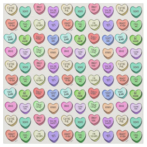 Candy Heart Fabric