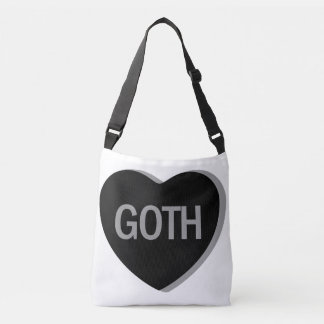 Candy Heart - Goth Crossbody Bag
