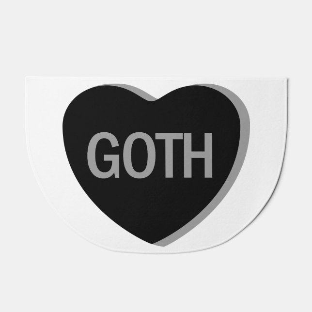 Candy Heart - Goth Doormat (Front)